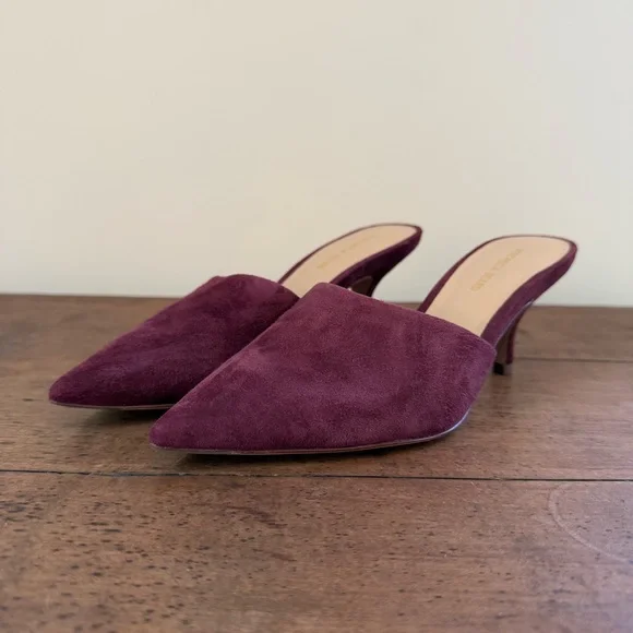Veronica Beard Merla Kitten Heel - Merlot Women’s Size 6 - Picture 3 of 11